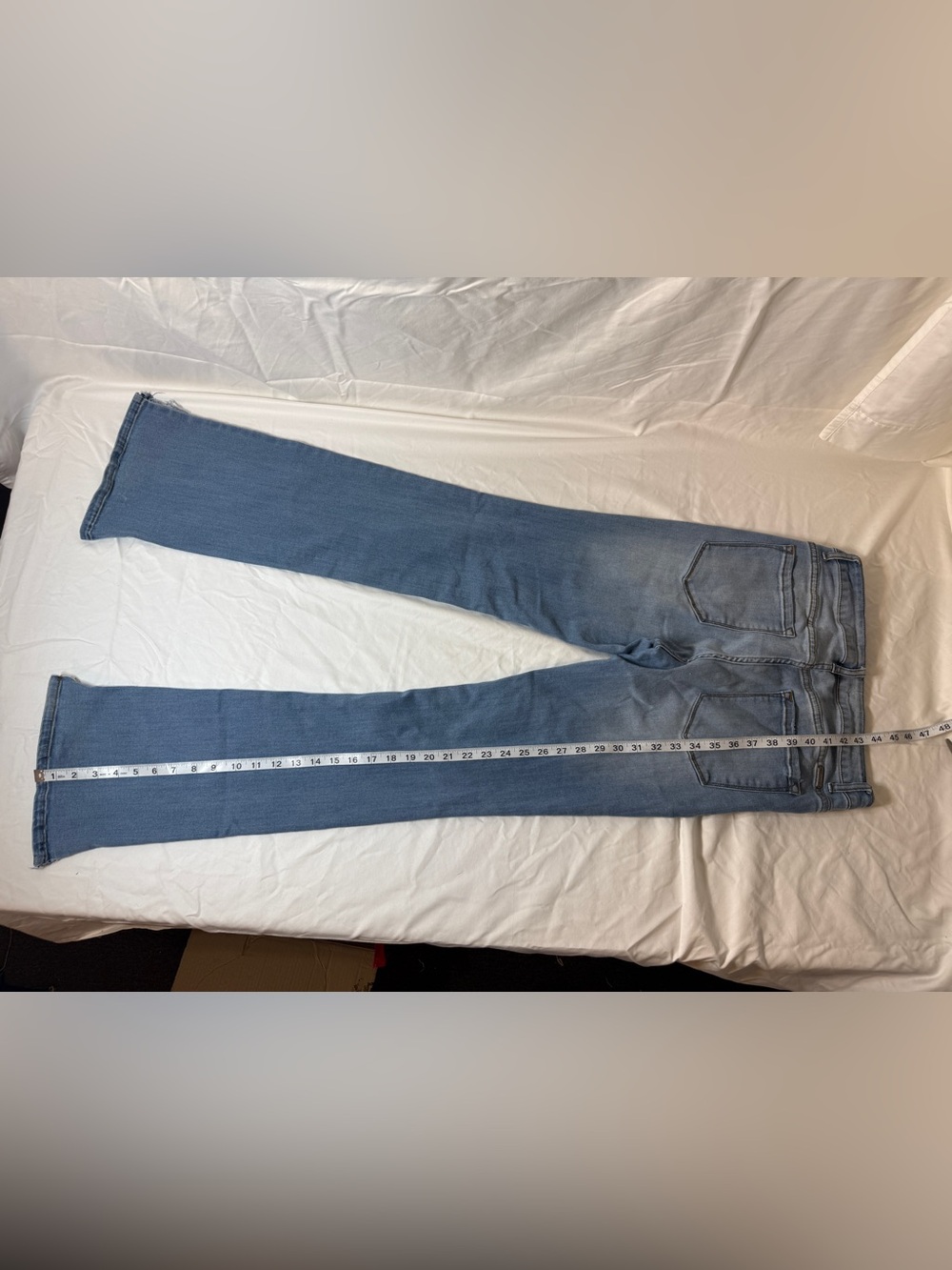 KanCan Two-Tone Light Blue Flare Jeans - Picture 2 of 6